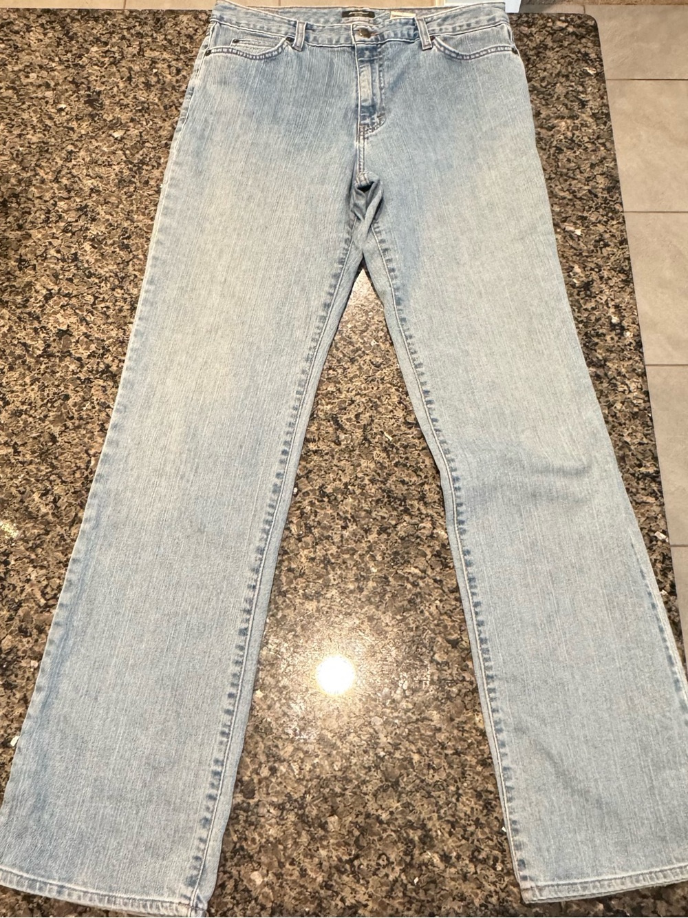 Eddie Bauer Light Wash Straight Leg Jeans